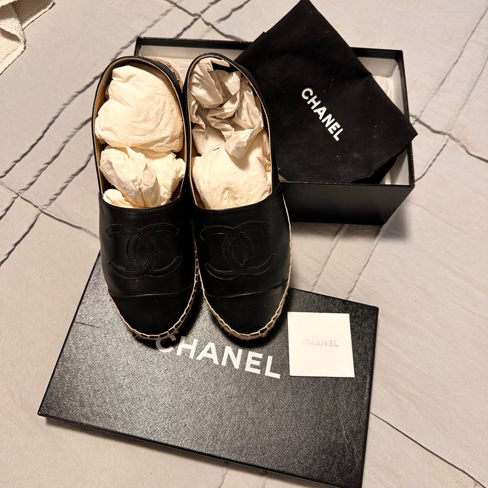 Chanel double sole espadrilles